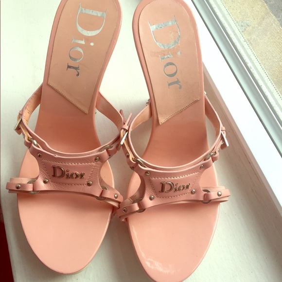 dior sandals nude